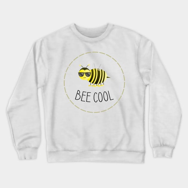 Bee Cool Crewneck Sweatshirt by ryanslatergraphics